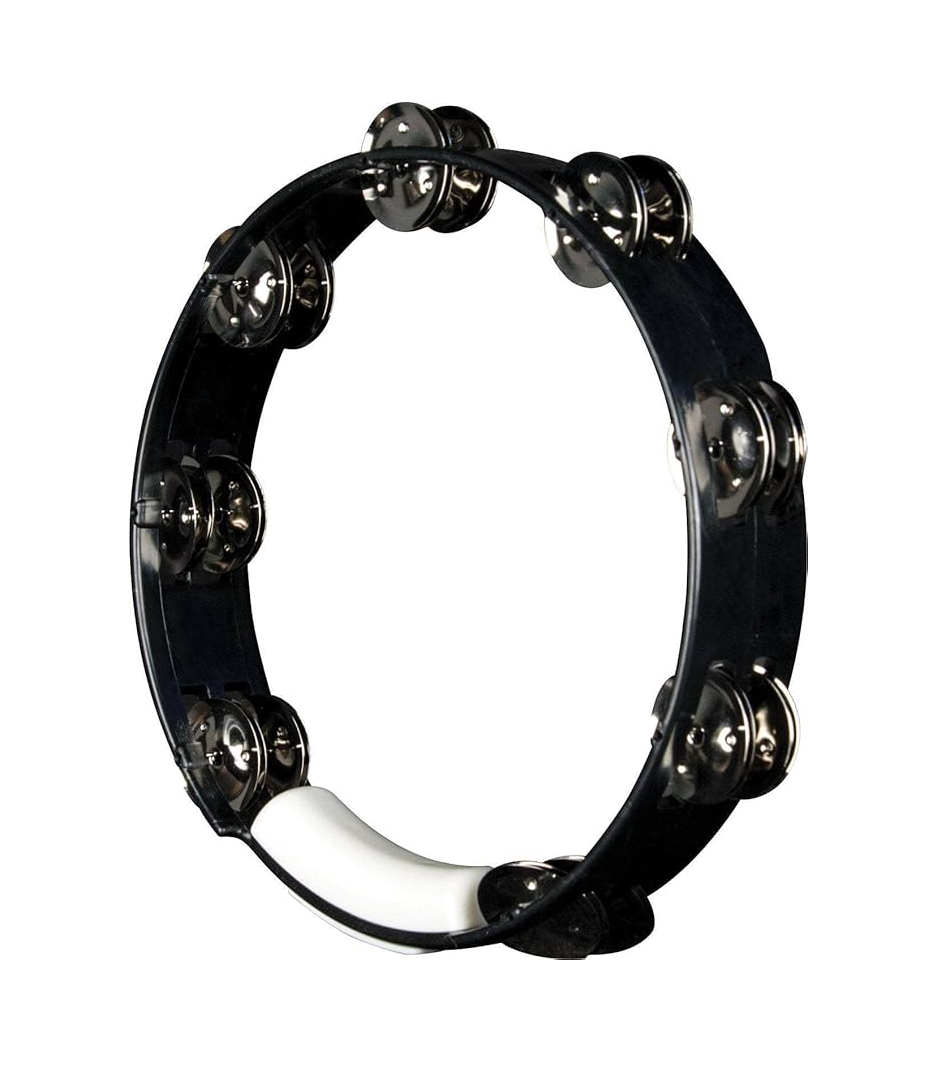 Rhythm Tech 10" Tambourine Black with Nickel Jingles TC4010